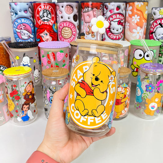 Baby Pooh Glass Can
